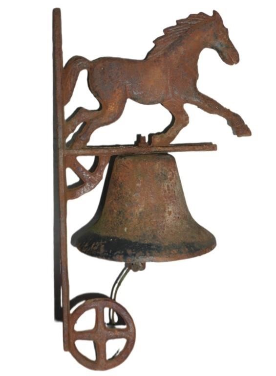 cast iron horse bell