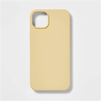 iPhone 14 Plus Silicone Case - Mist Yellow