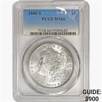 1880-S Morgan Silver Dollar PCGS MS66