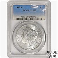 1888-O Morgan Silver Dollar PCGS MS65