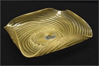 Vintage Venetian Bowl w/ Infused Gold