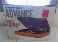 Crosley Advance Stereo 3 Speed USB Turntable
