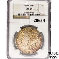 1899-O Morgan Silver Dollar NGC MS65