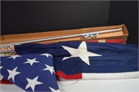 Texas Flag Kit 3x5' & Embroider Star American Flag