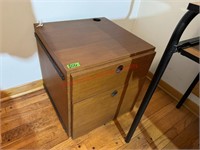 Wooden 2 Drawer File Cabinet With Keys