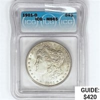 1901-O Morgan Silver Dollar ICG MS65