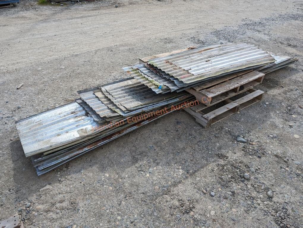Assorted Used Galvanized Roofing