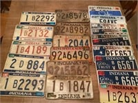 Assorted 70s, 80s & 90s License Plates