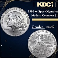 1995-w Spec Olympics Modern Commem Dollar $1 Grade