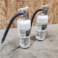 2- 11" Charged Fire Extinguishers