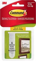 (3) Command Medium Picture Hanging Strips - 6