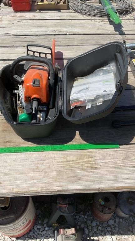 STIHL chain saw in case only ( untested).