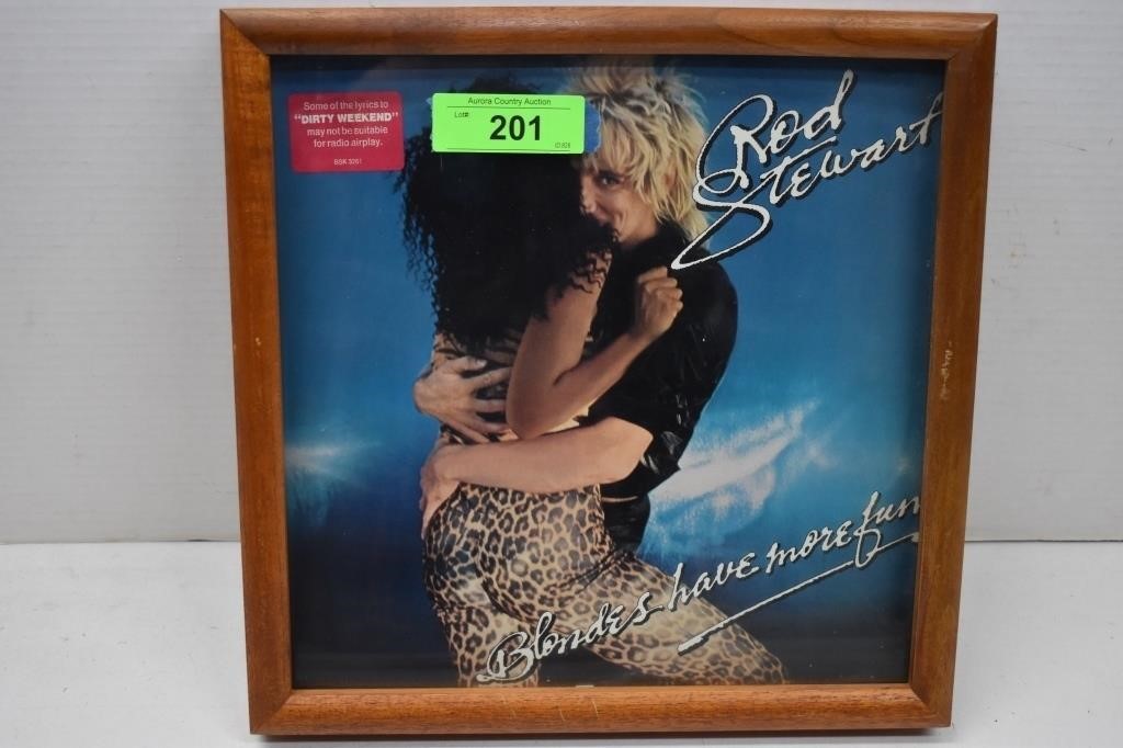 Rod Stewart "Blondes Have More Fun" Framed Album