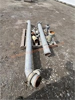 12' Galvanized 6" Pipe w/ Fittings