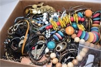 11lbs Assorted Costume Jewelry. Some for Repurpose