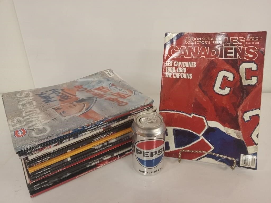 25 magazines Les Canadiens