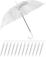 NEW! $120 12 Clear Wedding Umbrellas Large Style