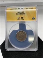 1859 Indian Head Cent C&G