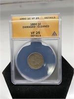 1860 Indian Head Cent C&G