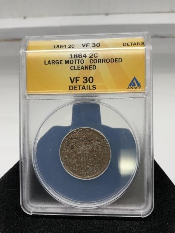 1864 USA 2¢ Coin C&G