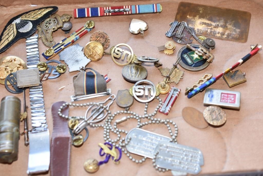 HUGE COLLECTION WW2 MILITARY ITEMS ! -OK-5