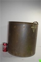 Large Brass Tub w/ Ornate Metal Handles 16.5"