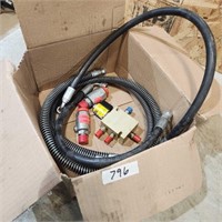 Hydraulic hoses & valve