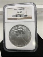 1995-P Silver Eagle C&G
