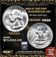 ***Auction Highlight*** 1954-s Washington Quarter