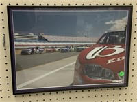 Print framed to 12x17. Racing.