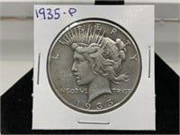 1935-P Silver Peace Dollar