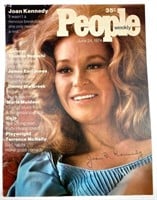Joan Kennedy Autograph People Magazine Cover