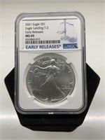 2021 Silver Eagle Dollar C&G