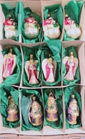 12- OLD WORLD CHRISTMAS ORNAMENTS
