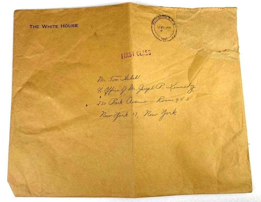 JFK White House Envelope to Joseph P. Kennedy 1961