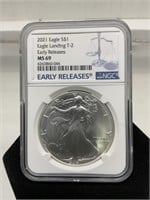 2021 Silver Eagle Dollar C&G