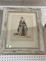 Costume Du Temps de Henri IV Print framed to