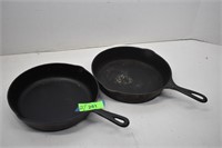 Two 10" Cast Iron Skillets