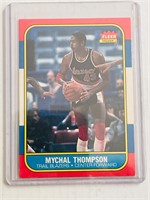 1986/87 FLEER MYCHAL THOMPSON CARD NO:111