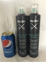 2 x rusk spray coiffant anti humidité neuf