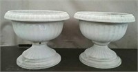2 Large Planters,  Approx. 14" Wide & 15" Tall