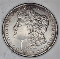 1879 P AU Grade Morgan Dollar