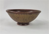 Signed Stoneware Hand Thrown Bowl