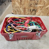 Toolbox full of Bungee Cords