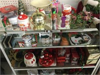 Holiday decor  and collectibles. Shelf NoT