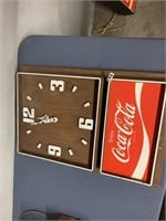 VINTAGE COKE CLOCK -WORKING CONDITION UNKNOWN