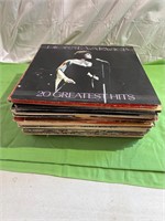 Stack of vinyl record