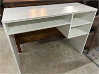 White Writing Desk with 3 Storage Shelves