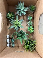 Variety Box of Fake Succulents