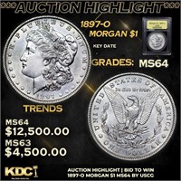 ***Auction Highlight*** 1897-o Morgan Dollar 1 Gra